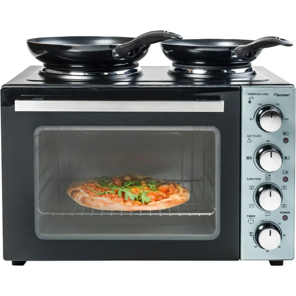Kleinküche Grill- Backofen mit Grillspieß, 31 Liter