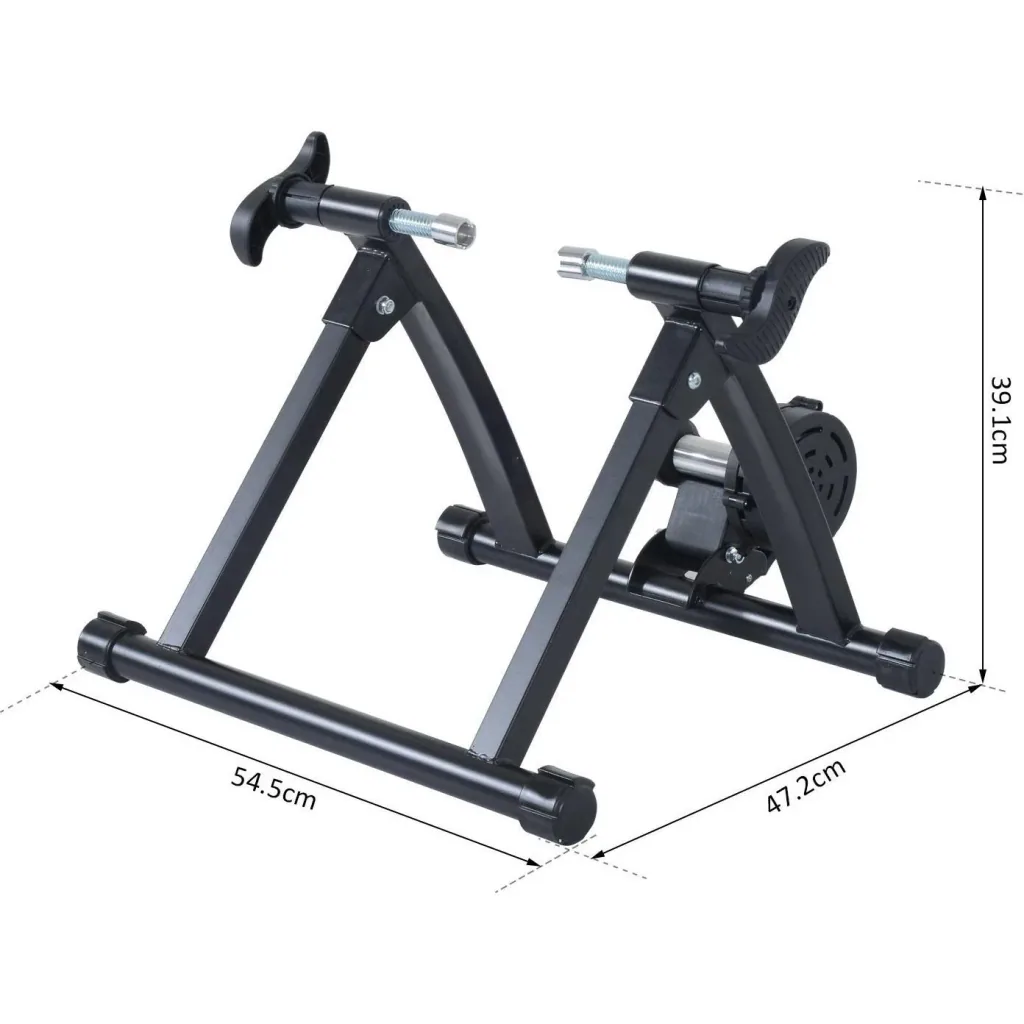 Rollentrainer Rennrad Magnetbremse Stahl schwarz