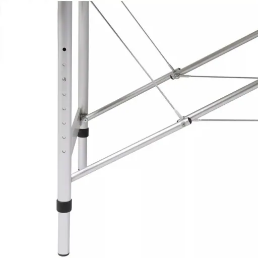 Klappbarer Massagetisch mit 2 Zonen Aluminiumrahmen blau