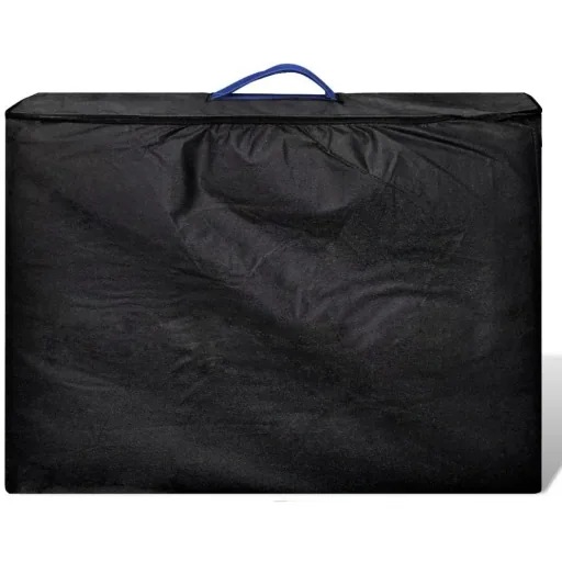 Klappbarer Massagetisch mit 2 Zonen Aluminiumrahmen blau