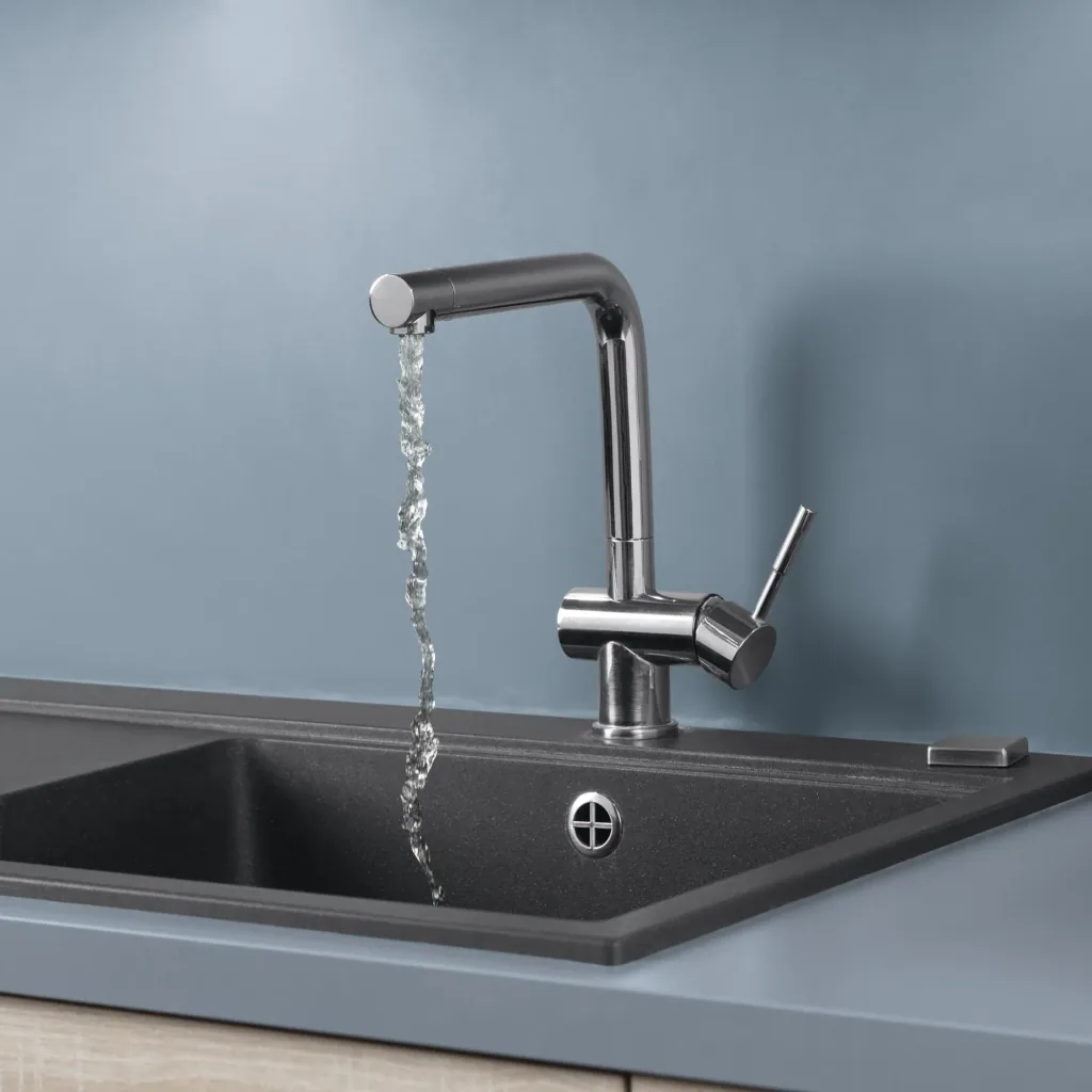 Strahlregler für Wasserarmaturen, Edelstahl mit Gelenk