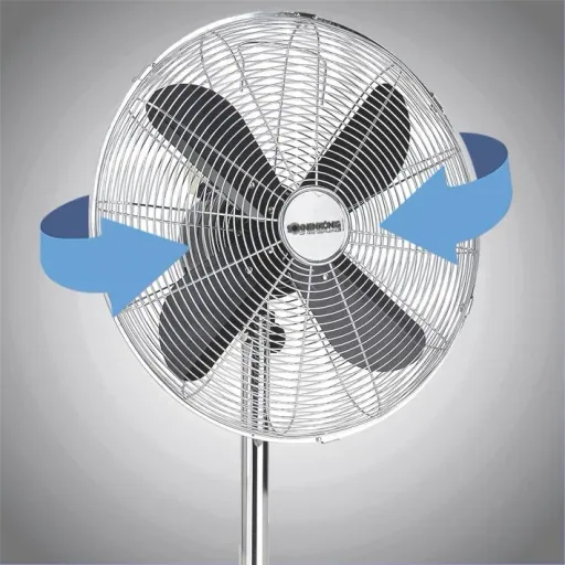 Standventilator Metal Black 16