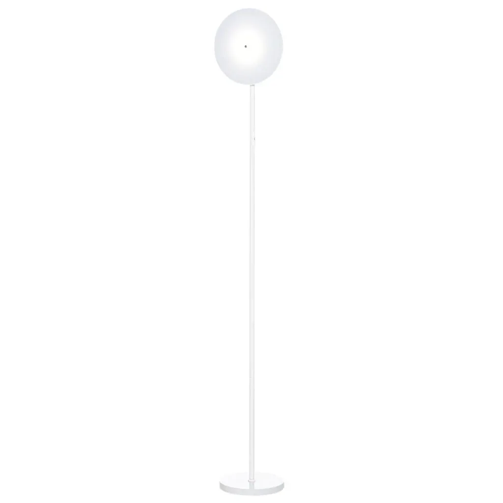 Stehlampe mit LED um 90 Grad verstellbar abnehmbarer Lichtmast Lampe Metall Acryl Weiß Ø28 x 171,5 cm