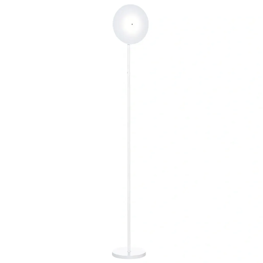 Stehlampe mit LED um 90 Grad verstellbar abnehmbarer Lichtmast Lampe Metall Acryl Weiß Ø28 x 171,5 cm