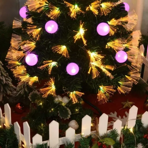 Künstlicher Weihnachtsbaum mit LED Beleuchtung grün