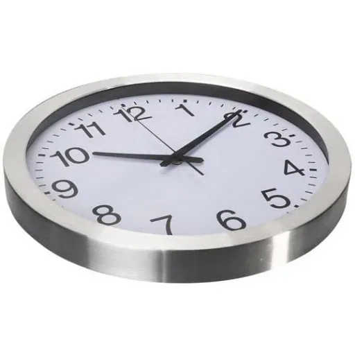 Wanduhr aus Aluminium - Ø 40 cm