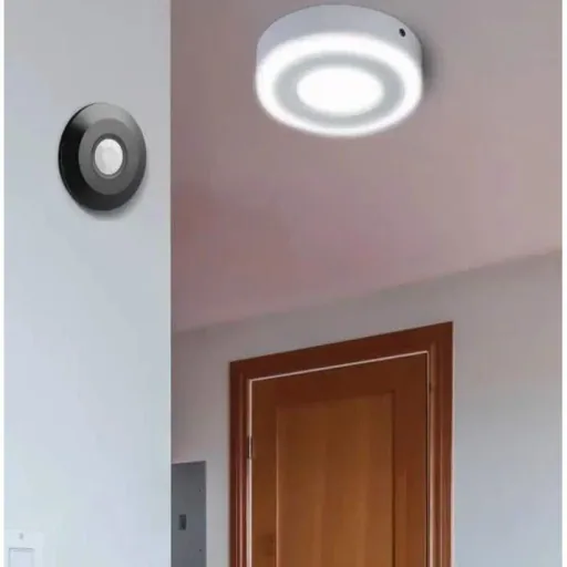 VT-8027 Bewegungsmelder mit Dämmerungsschalter - Decke - schwarz