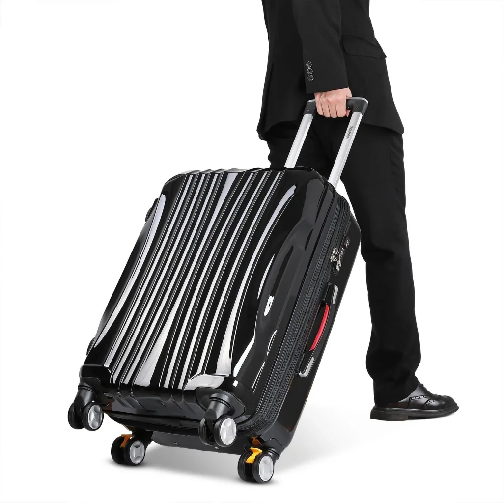 Hartschalenkoffer Ikarus Black L in ABS 90-102l 67,5x48x28cm
