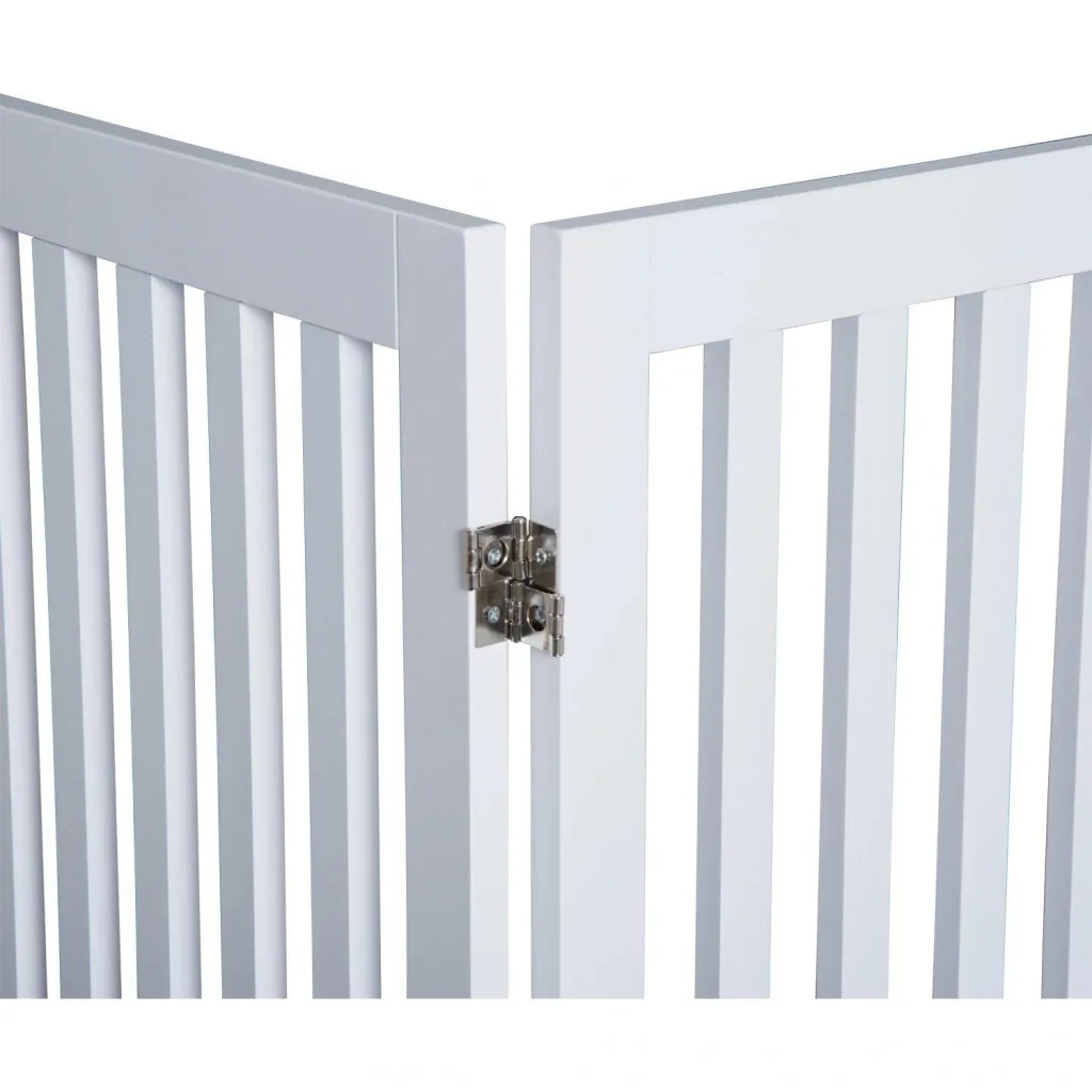 Absperrgitter Hundegitter 154,5cm faltbar Weiß