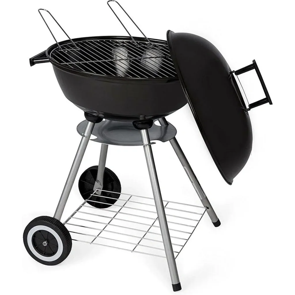 BBQ Collection Holzkohlegrill auf Rädern mit Thermometer - Ø47 cm inkl. Schutzhülle