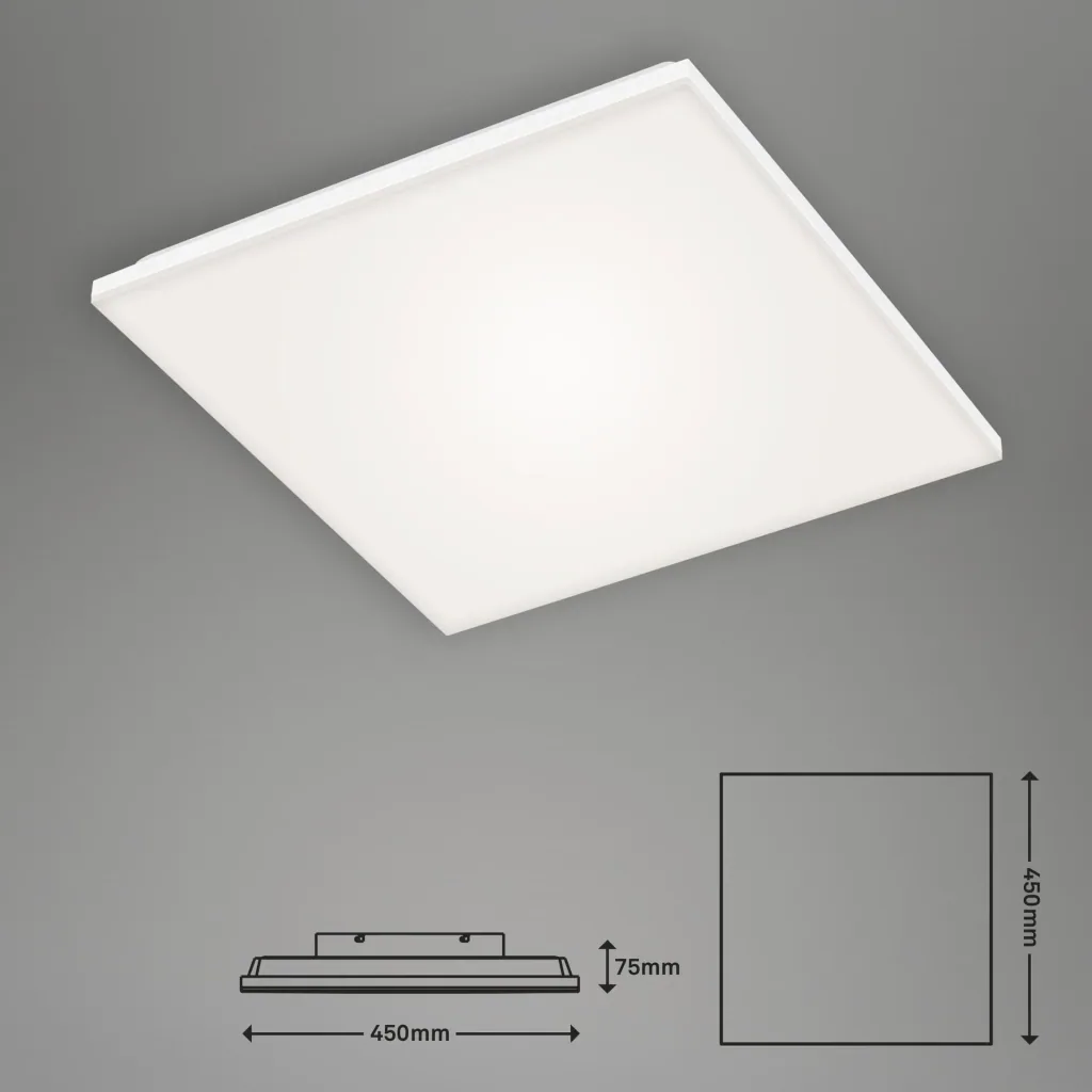 Rahmenloses LED Panel, rechteckig, 24 Watt, weiß