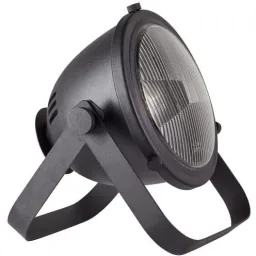 Tischleuchte Bo floodlight industriell mat Holzschwarz metal glas 40W E27