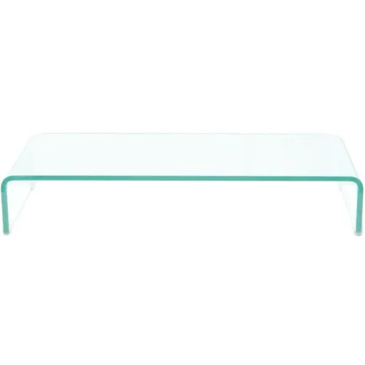 TV-Schrank/Monitorerhöhung transparent 80x30x13 cm Glas