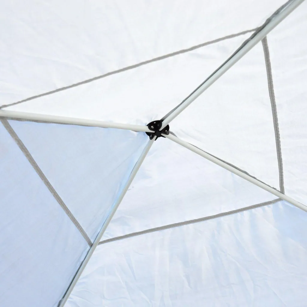 Faltpavillon Faltzelt mit Seitenwänden 3x3m Weiß