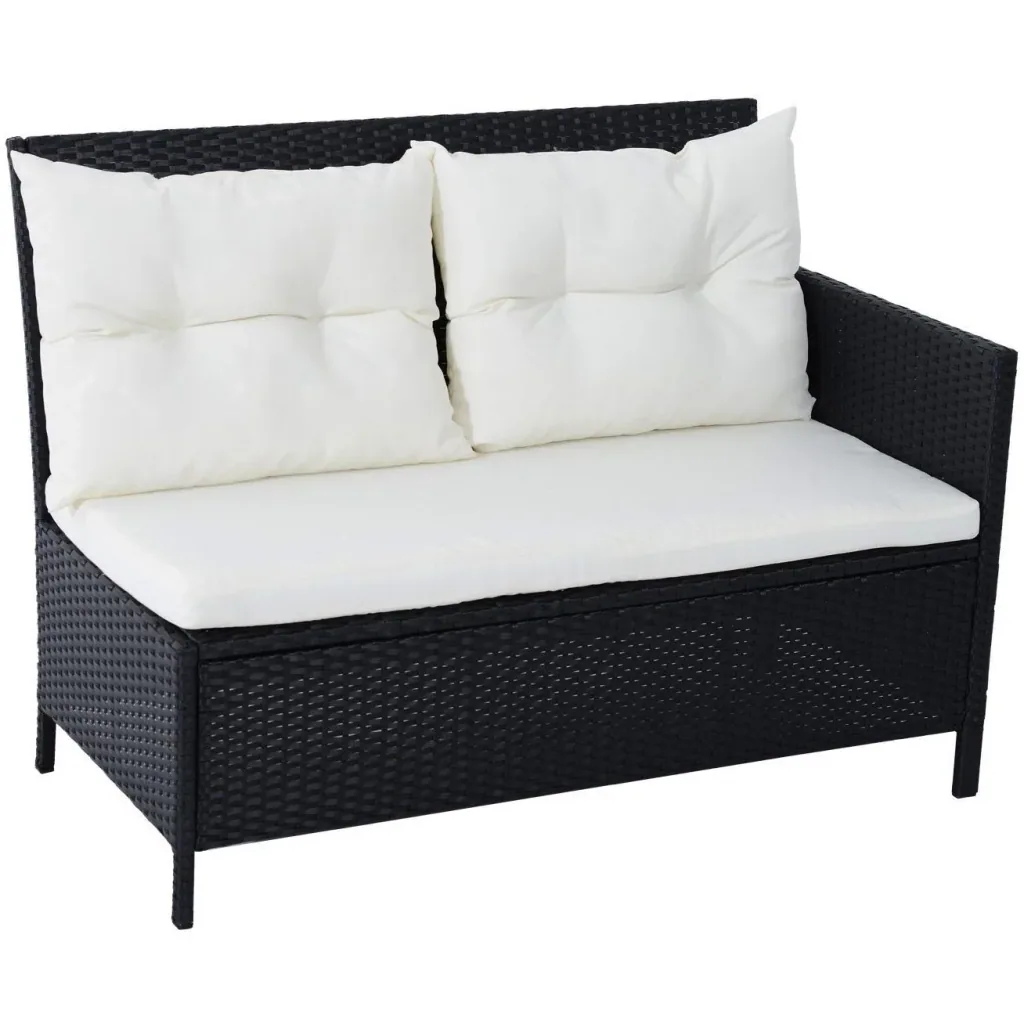 Polyrattan Sitzgruppe als 18-teiliges Set