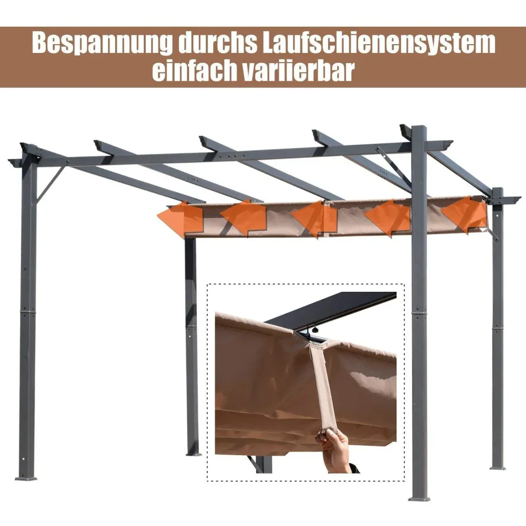 Pergola mit Schiebedach