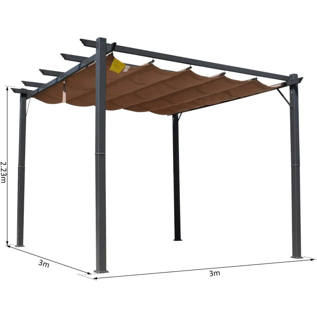 Pergola mit Schiebedach
