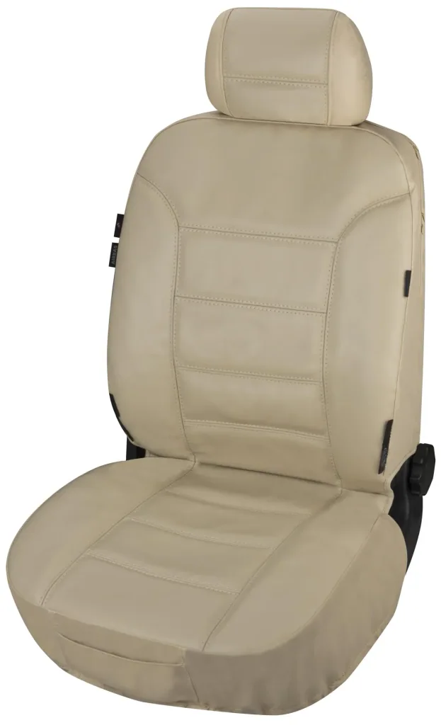 Autositzbezug Billy aus echtem Leder beige ZIPP-IT
