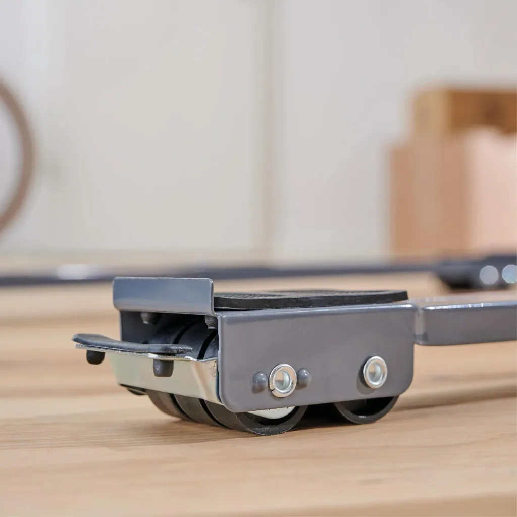 Transportschiene MM 1199 2 teilig, 45-70 cm, ausziehbar, 12 Bockrollen Ø 30 mm, Feststeller, Tragkraft 500 kg
