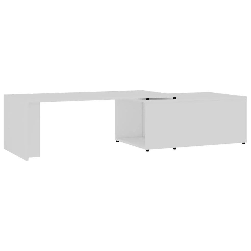 Couchtisch 150x50x35 cm Spanplatte weiß