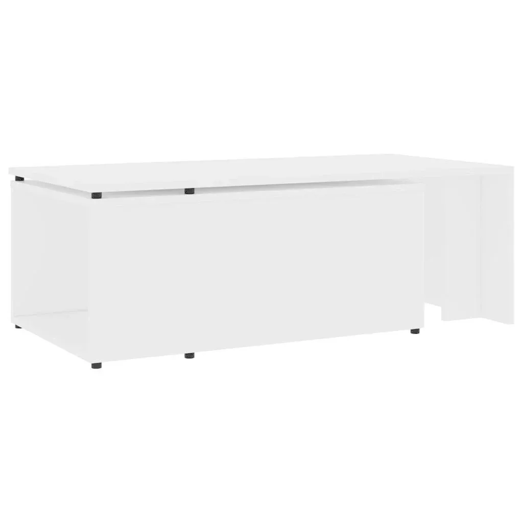 Couchtisch 150x50x35 cm Spanplatte weiß