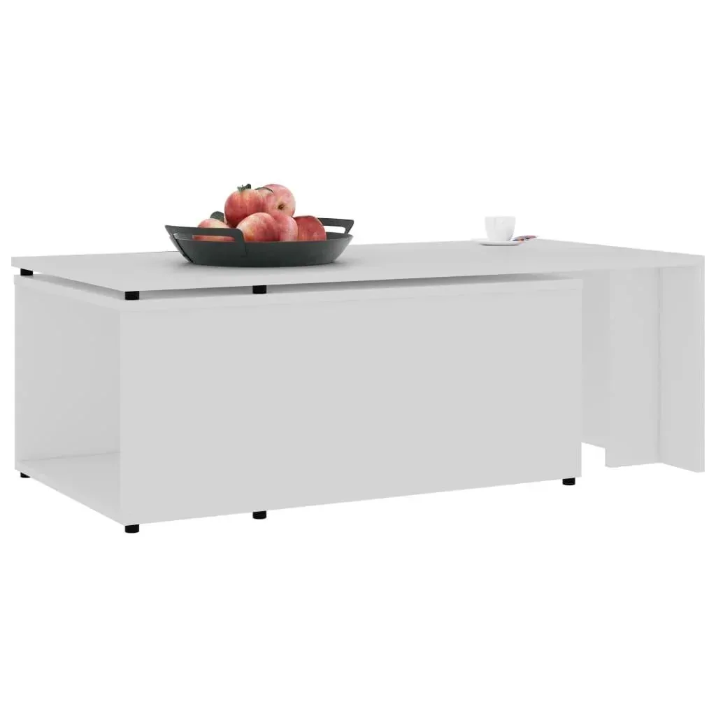 Couchtisch 150x50x35 cm Spanplatte weiß