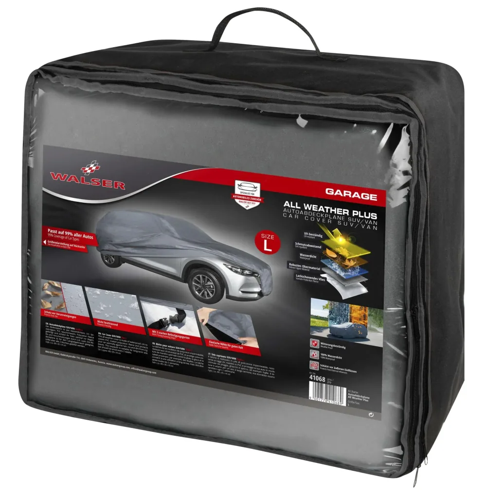 All Weather Plus SUV - Größe L - 490x185x145 cm - PVC beschichtet - grau
