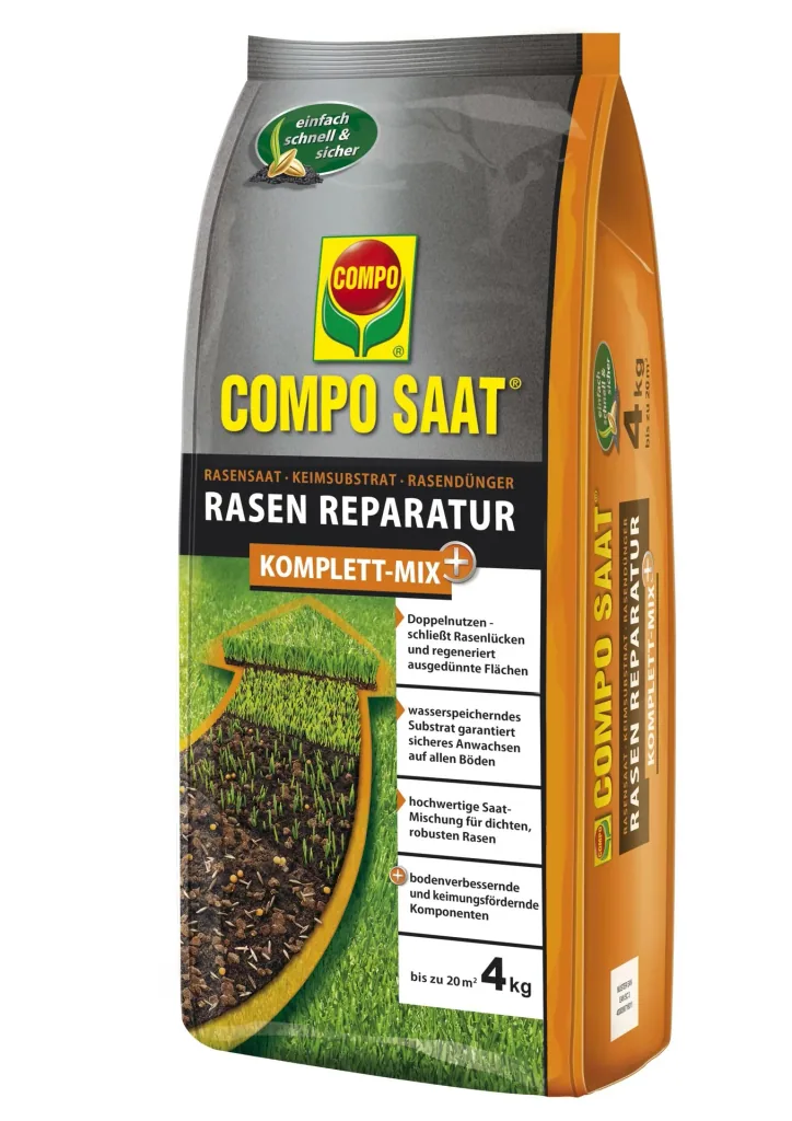 Rasensaat Reparatur "Komplett Mix", 4 kg für bis zu 20 m²