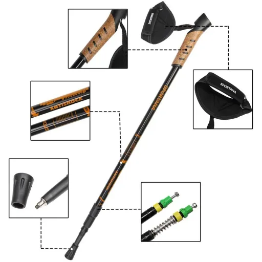 Sportana Nordic Walking Stöcke - orange