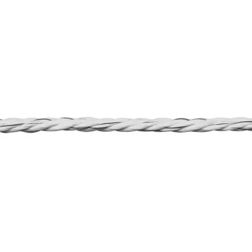 Klassischer Zaundraht, 6Mm Weiß, 200M, 6X0.40 Edelstahl