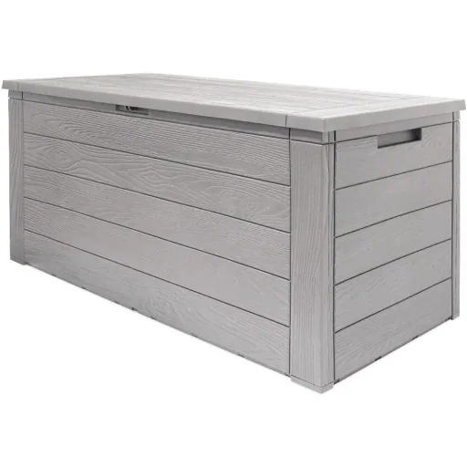 NL Luxuriöse Aufbewahrungsbox - Grau - 120x46x57cm - Kunststoff