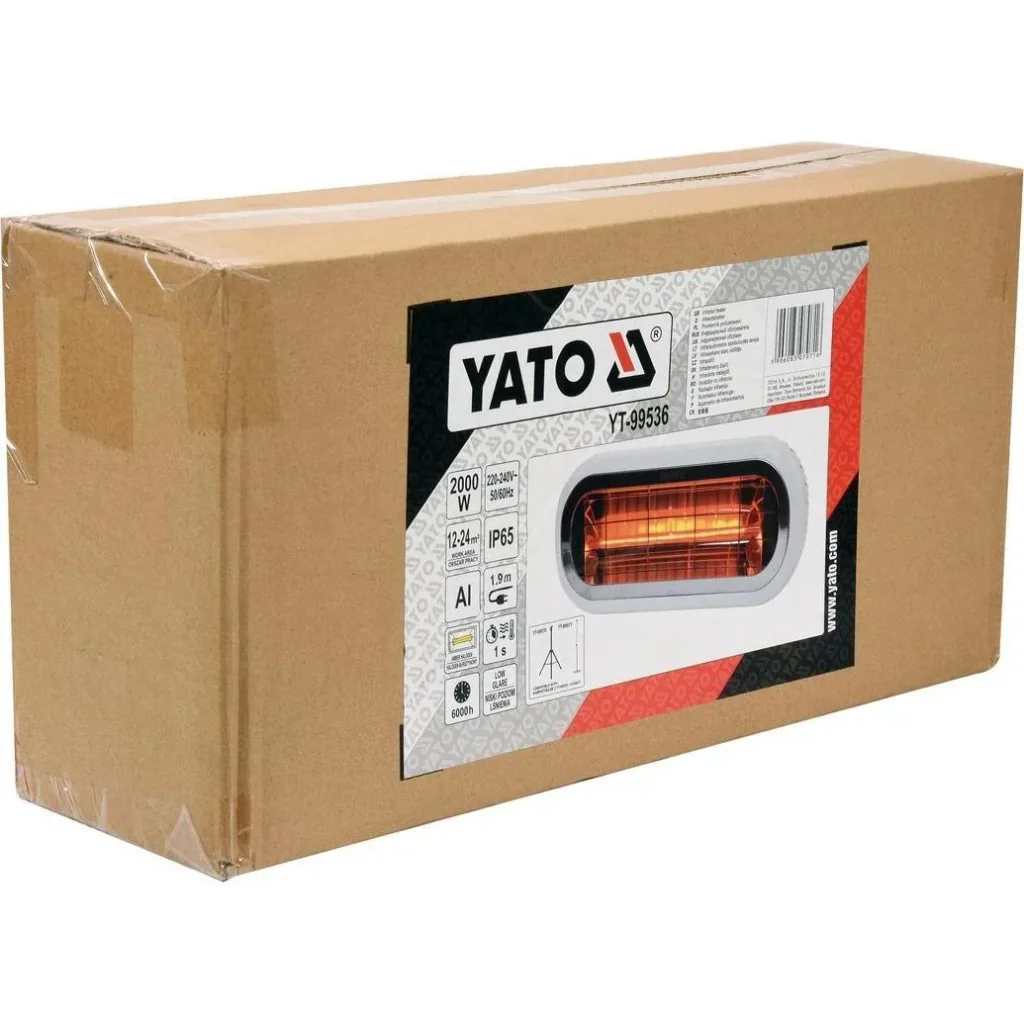 Infrarotheizung - 2000W - 230V - 46x19x7,5cm