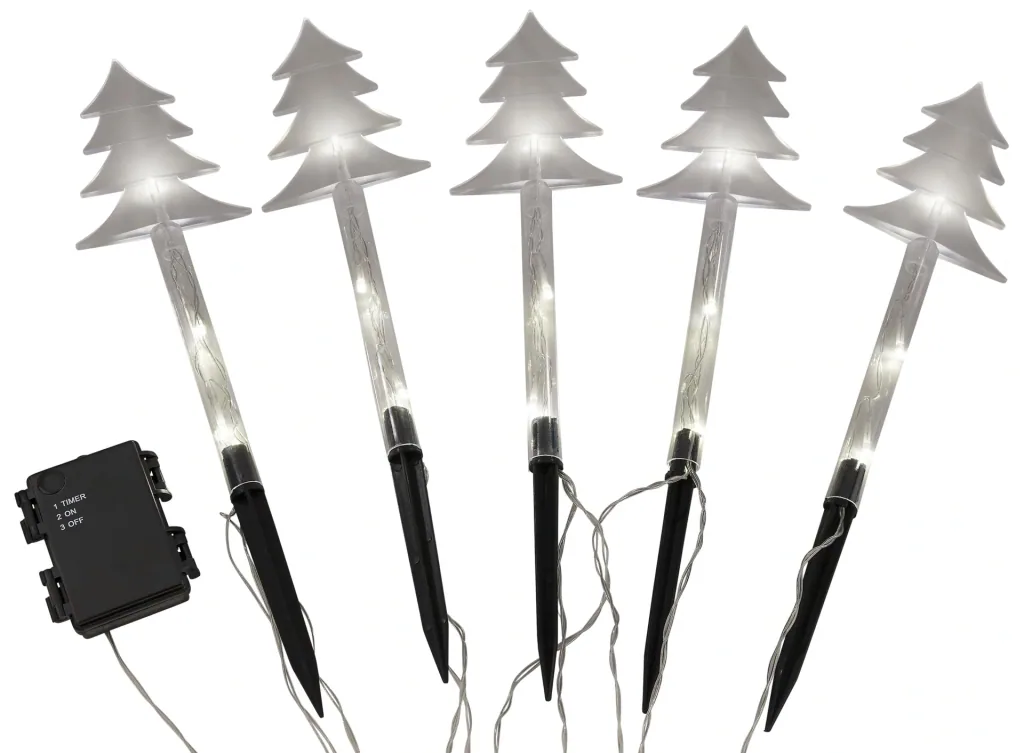 LED Tannen-Leuchtstäbe – 5 Stück