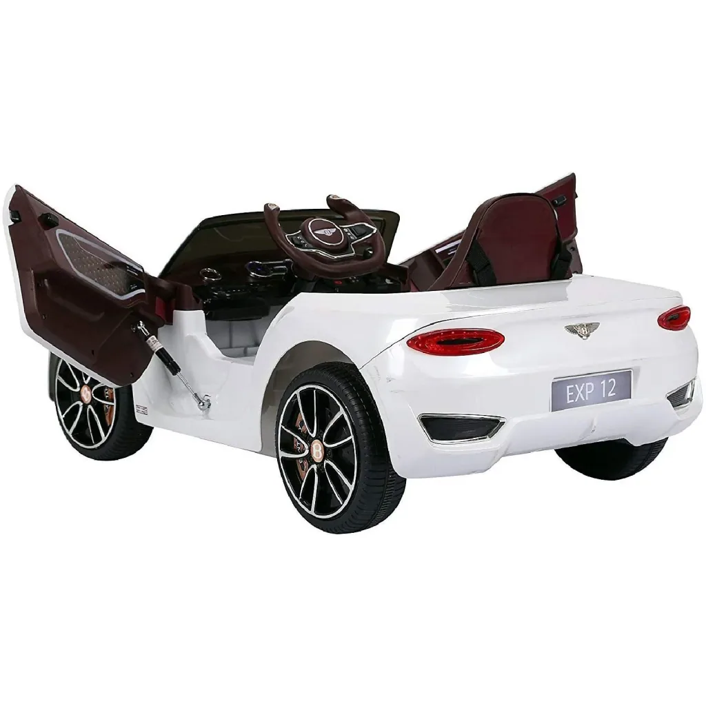 Kinderauto Kinderfahrzeug Elektroauto Bentley mit Fernbedienung Kinder Weiß