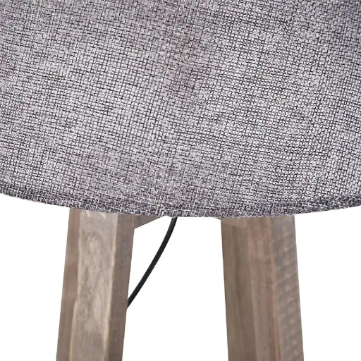 Tischlampe Nachttischlampe Stehlampe Stoffschirm Minimalistisch Büro Holz grau 40 W Skandinavisch 33 x 33 x 68,5 cm