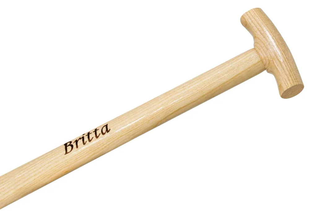 BRITTA-Spaten, Gärtner Form, Gr. 0, poliert, Eschen-T-Stiel 85 cm