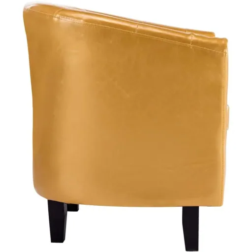 Schalensitz Kunstleder gold