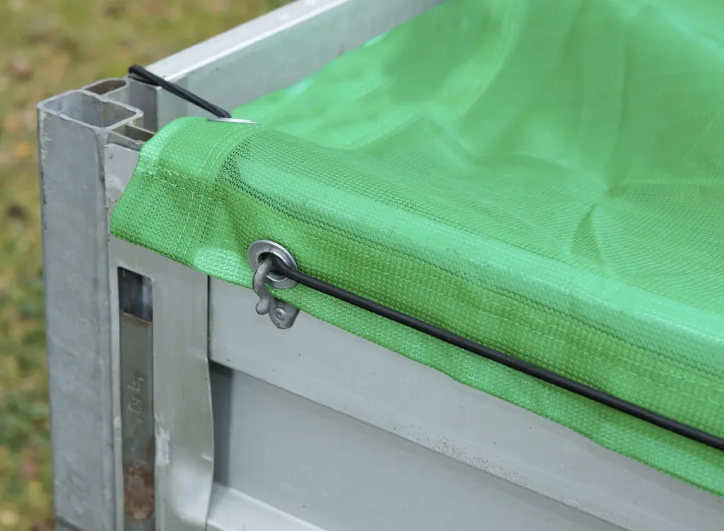 Container-Bändchengewebe mit Gummiseil, 220 g/m², 3,5 x 6 m