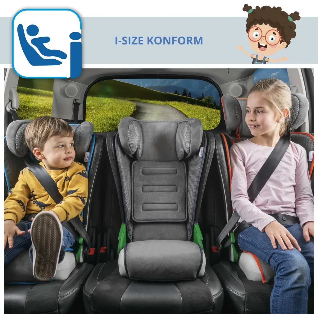 Kindersitz Noemi, klappbarer Auto-Kindersitz, anthrazit