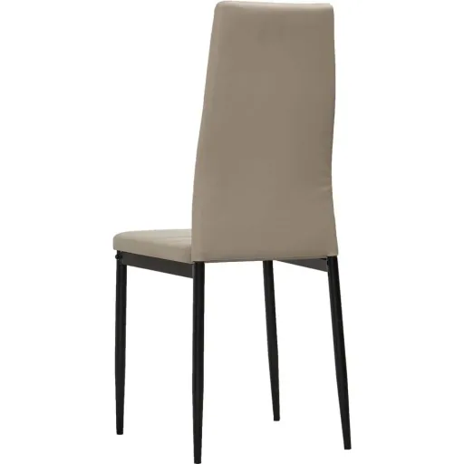 Esszimmerstühle 4-Sitzer Kunstleder Cappuccino
