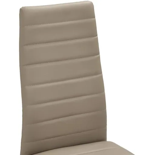 Esszimmerstühle 4-Sitzer Kunstleder Cappuccino