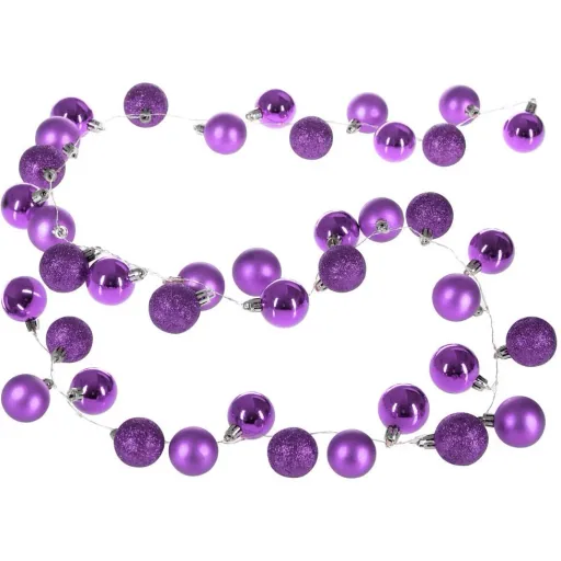 Weihnachtsbeleuchtung Kugeln 40-LED - Lila - 2m