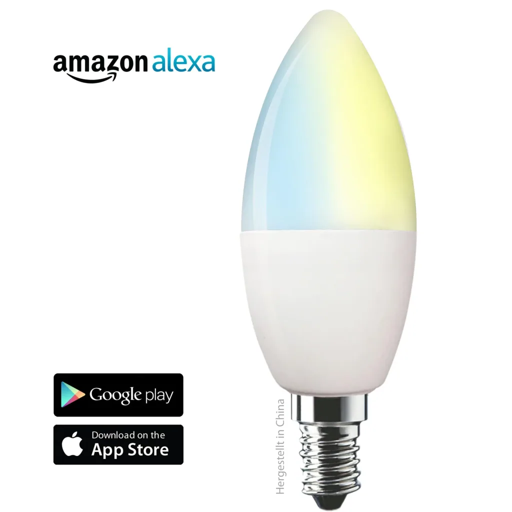 Wi-Fi LED Leuchtmittel SH 310, E14, 350 lm, warm oder kalt-weiß
