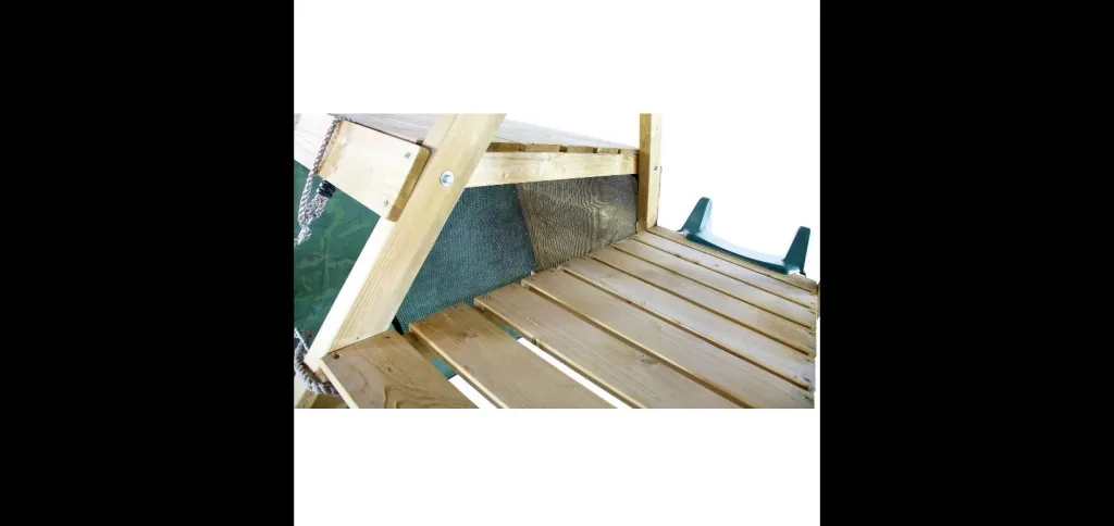 Holz Kletterpyramide, Outdoor-Kletterpyramide für Kinder aus Holz, Kletterwand, Kletternetz, Rutsche, natur