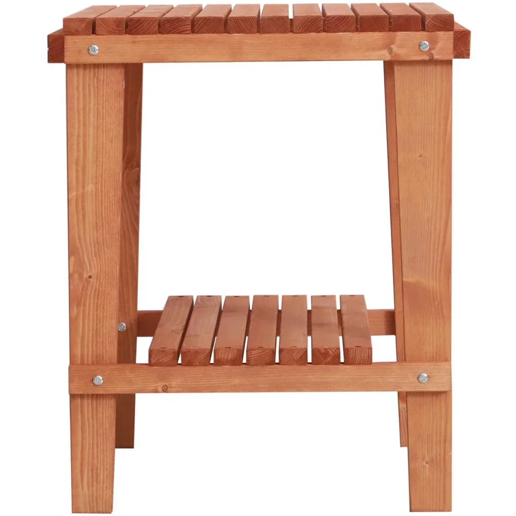 Holzhocker Beistelltisch Blumenständer Kinderstuhl Schemel Allzweck Tannenholz Natur 50 x 50 x 60 cm