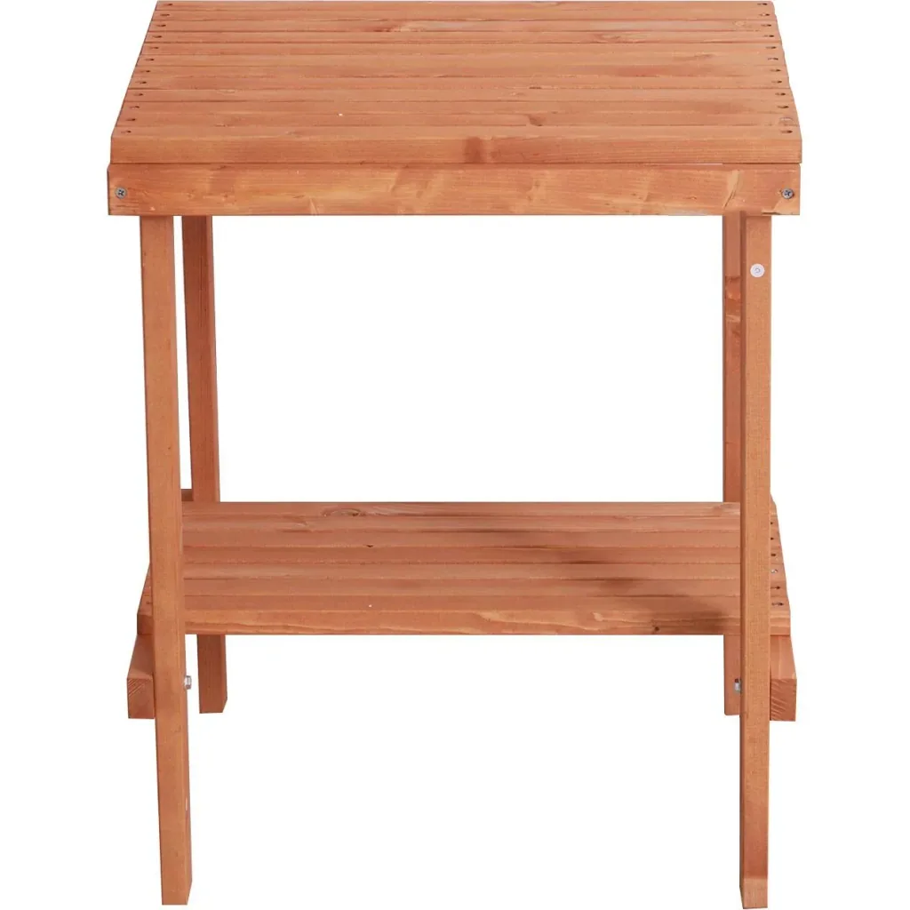 Holzhocker Beistelltisch Blumenständer Kinderstuhl Schemel Allzweck Tannenholz Natur 50 x 50 x 60 cm