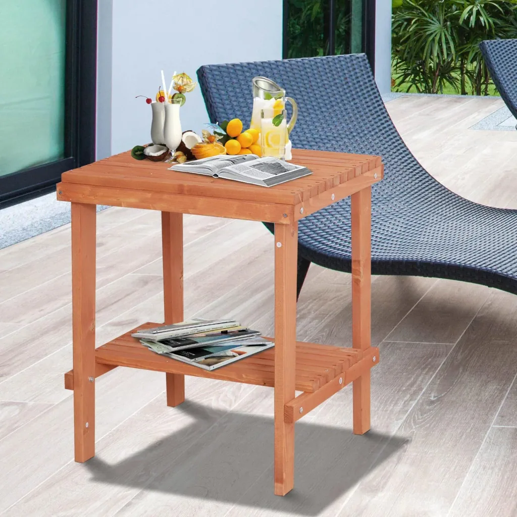 Holzhocker Beistelltisch Blumenständer Kinderstuhl Schemel Allzweck Tannenholz Natur 50 x 50 x 60 cm