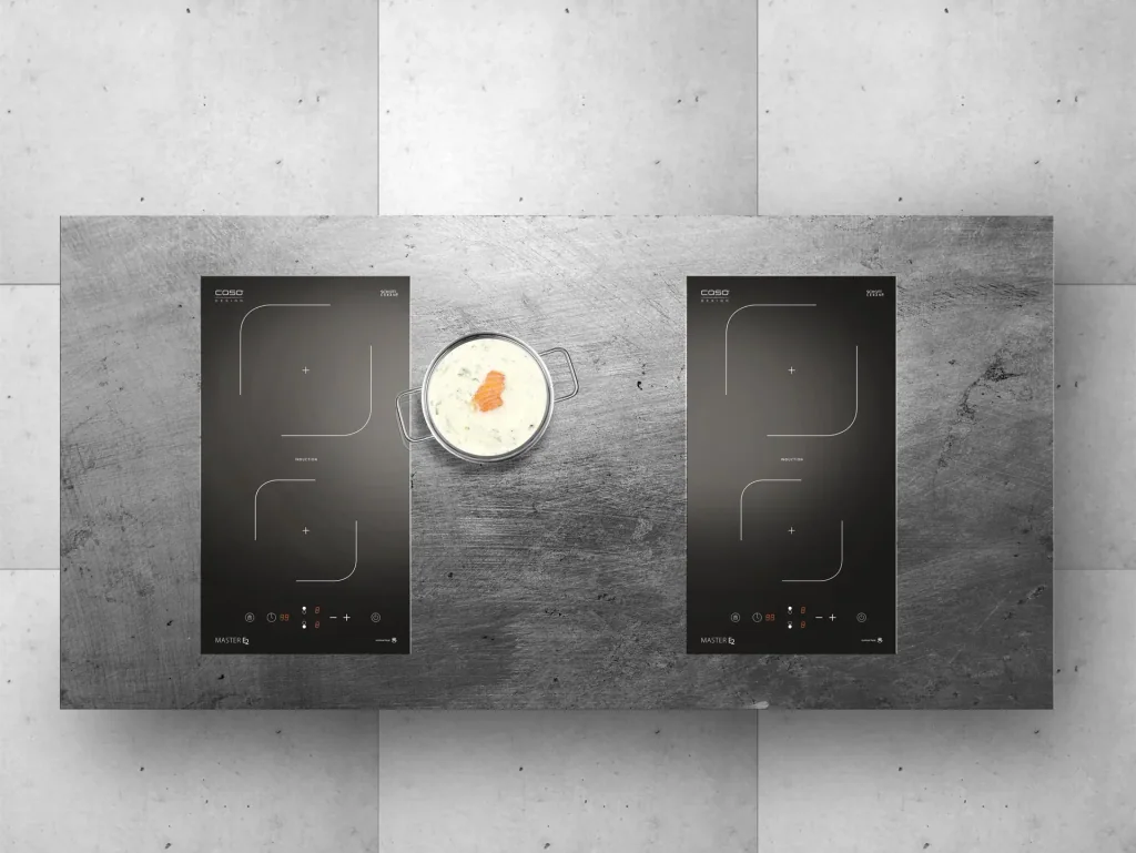 Doppel Induktions-Einbaukochfeld mit 2 Kochzonen "Master E2" 3500 Watt
