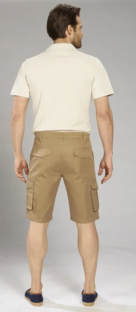 Cargoshorts mit Dehnbund, Farbe sand, Gr.54
