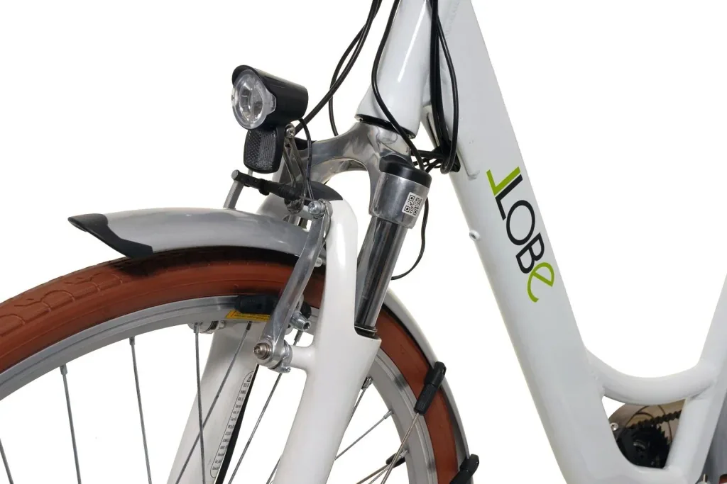 Damen E-Bike, 28 Zoll, Rahmenhöhe 50 cm, 3-Gang Nabenschaltung, weiß, City Bike "ComfortLine"